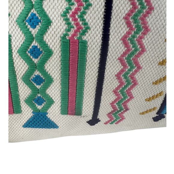 ETRO Embroidered Canvas Shopper Tote Bag Neutrals - Picture 6 of 16